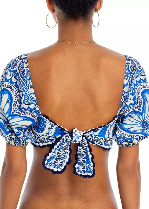 Tile Dream Sleeve Bikini Top