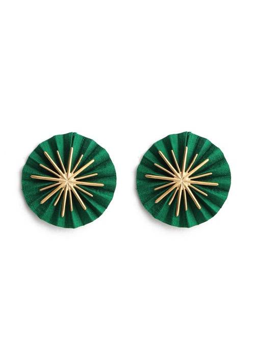 Star Green Earrings