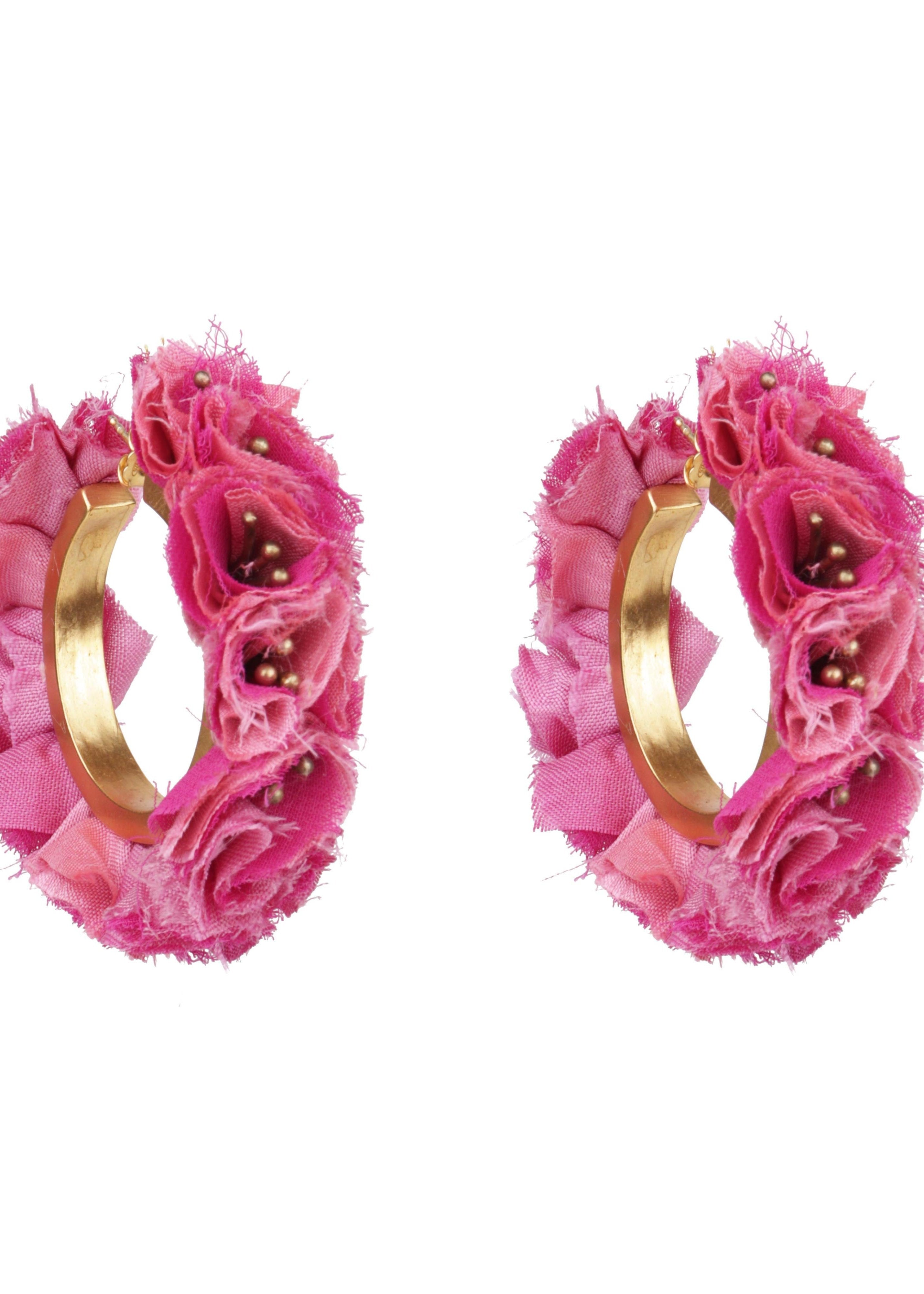 Bougainvillea Hoops Medium