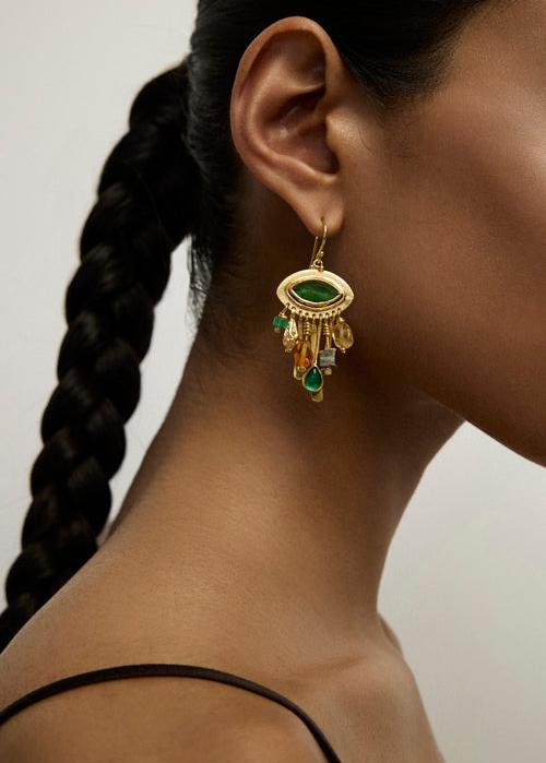 Nomad Spirit Earrings / Green