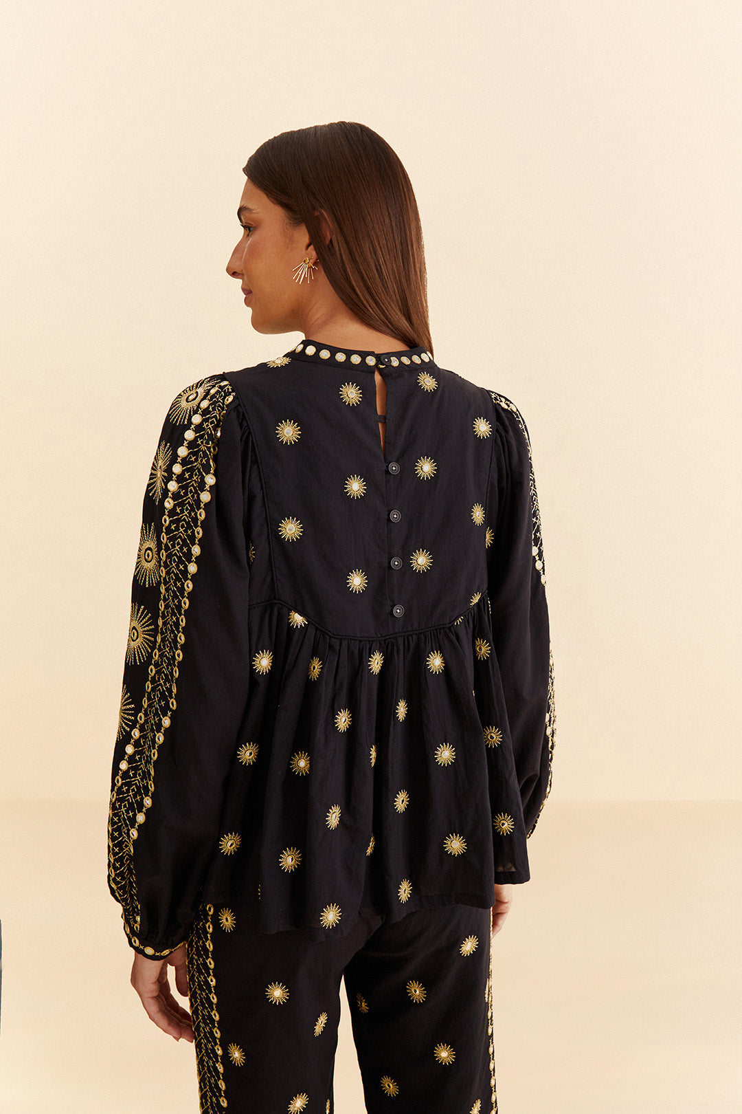 Sun Embroidered Blouse