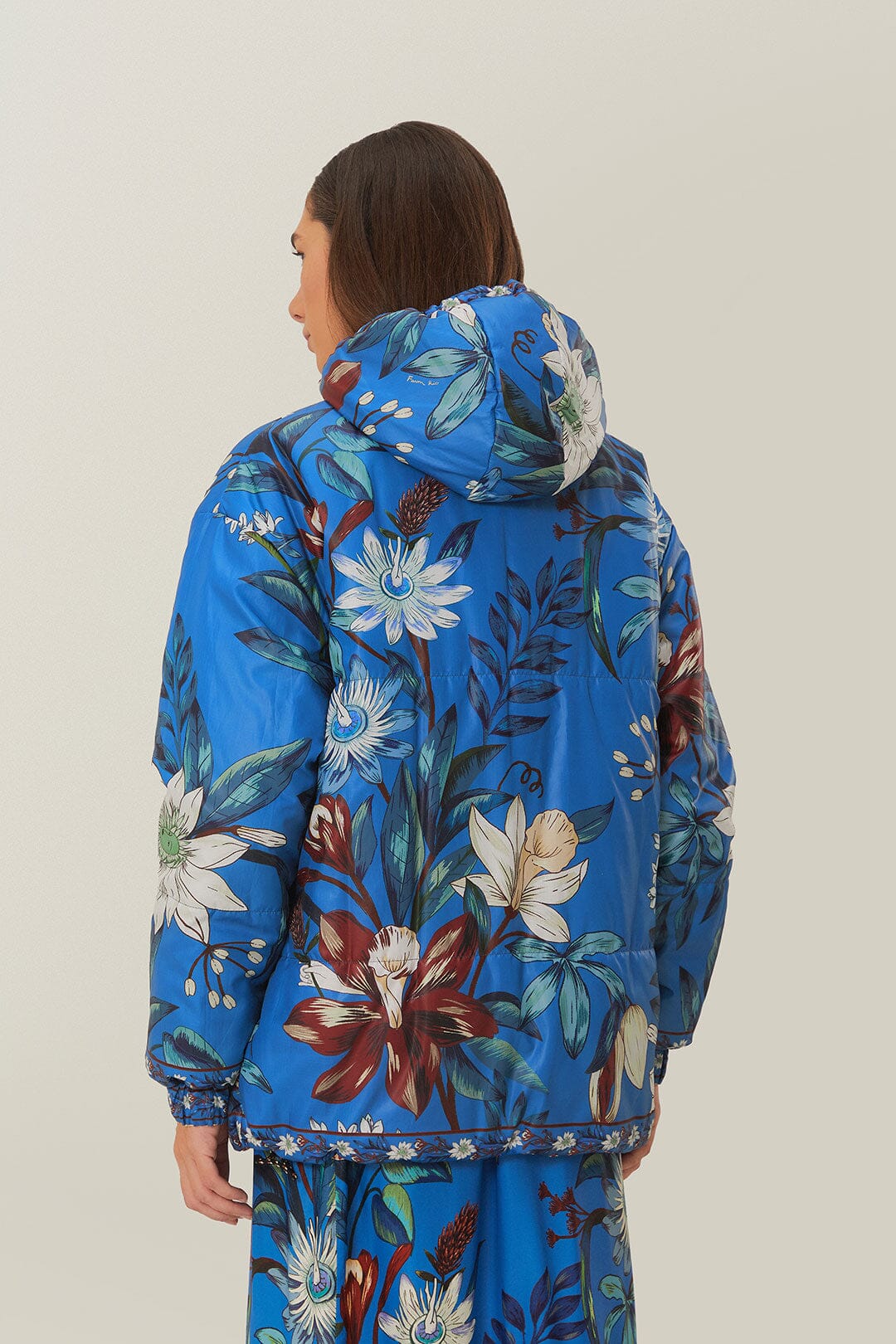 Cashew Mandala Reversible Puffer Jacket