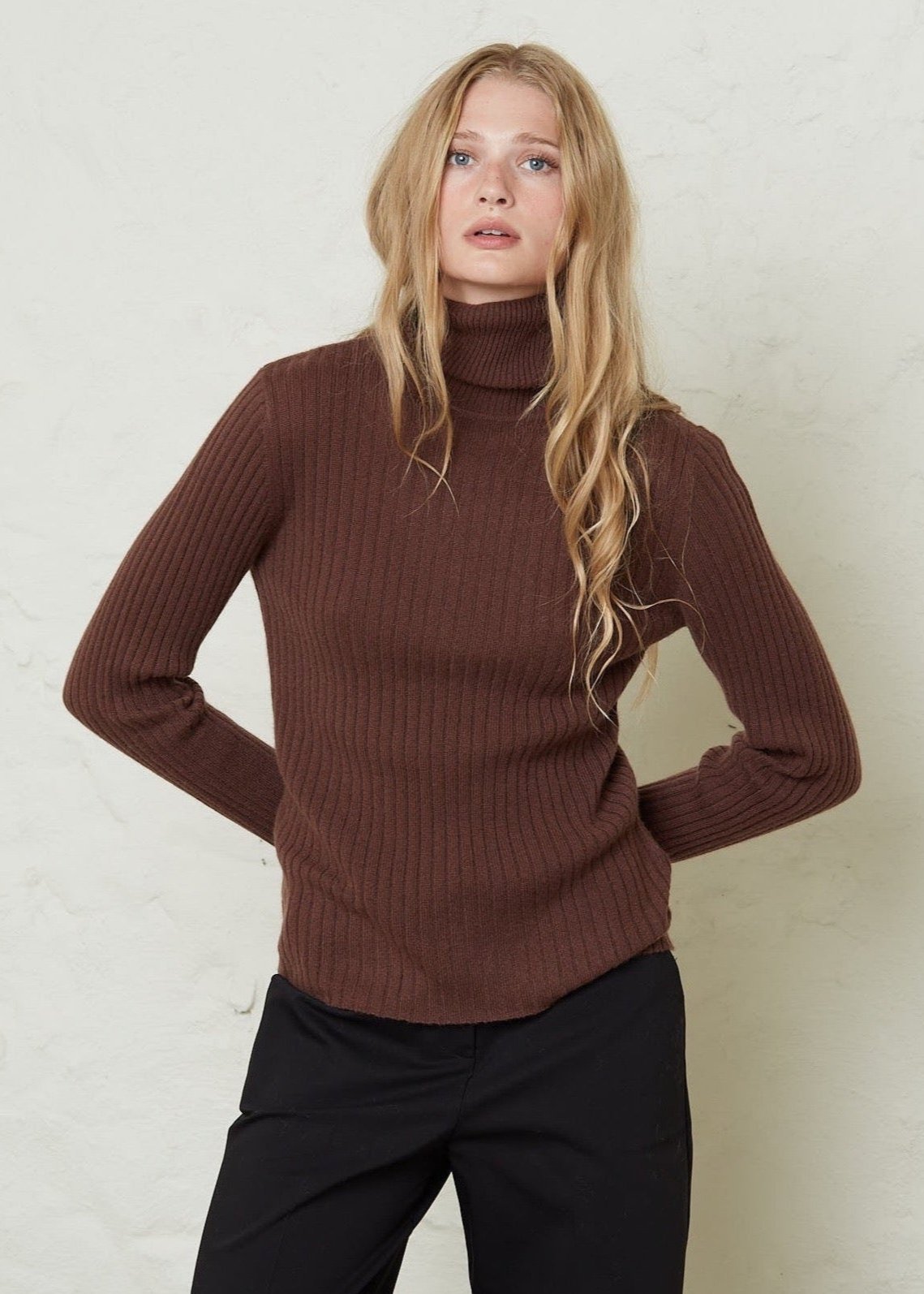 Absolut cashmere-Aline Chocolat Blouse-Justbrazil