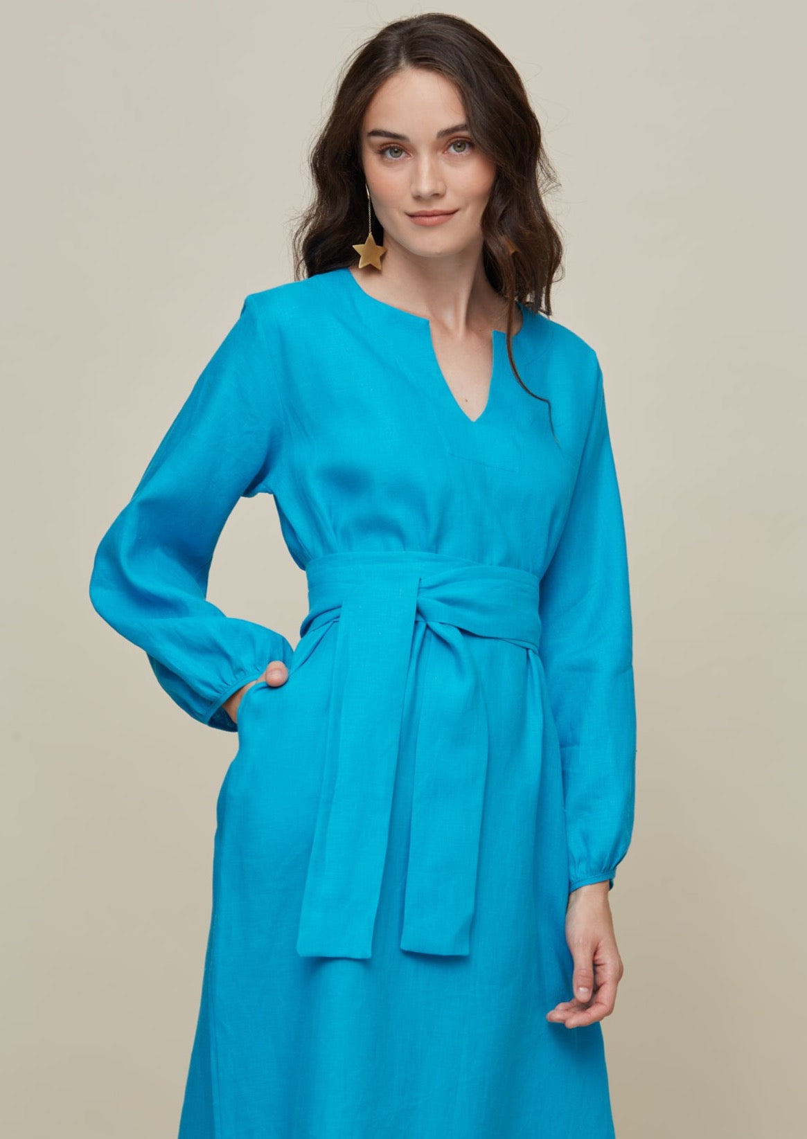 Galeria-Bristol Turquoise Dress-Justbrazil