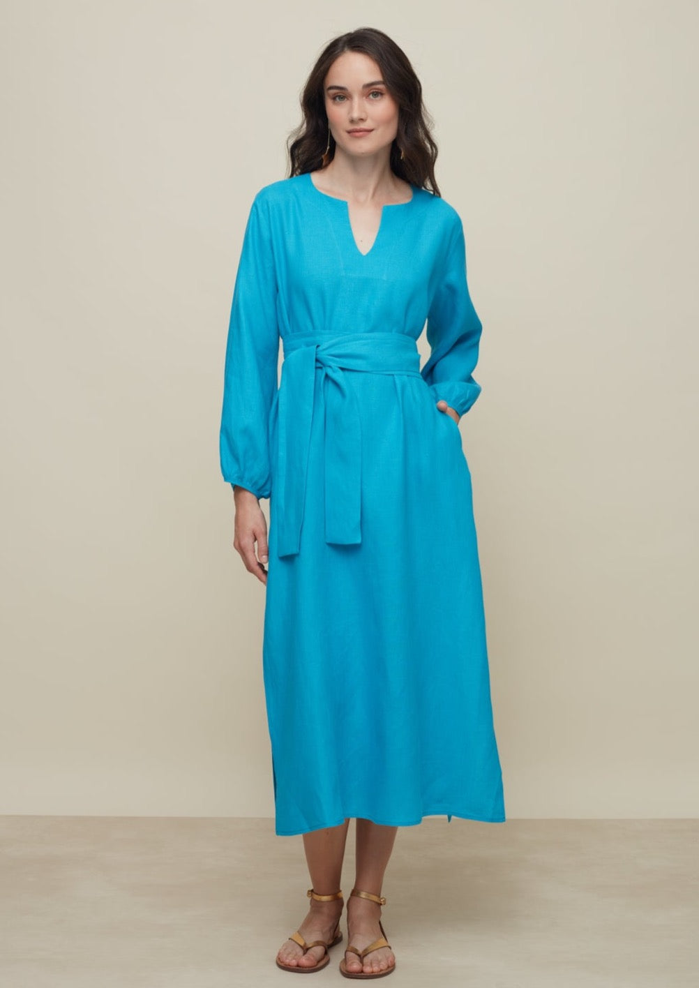 Galeria-Bristol Turquoise Dress-Justbrazil