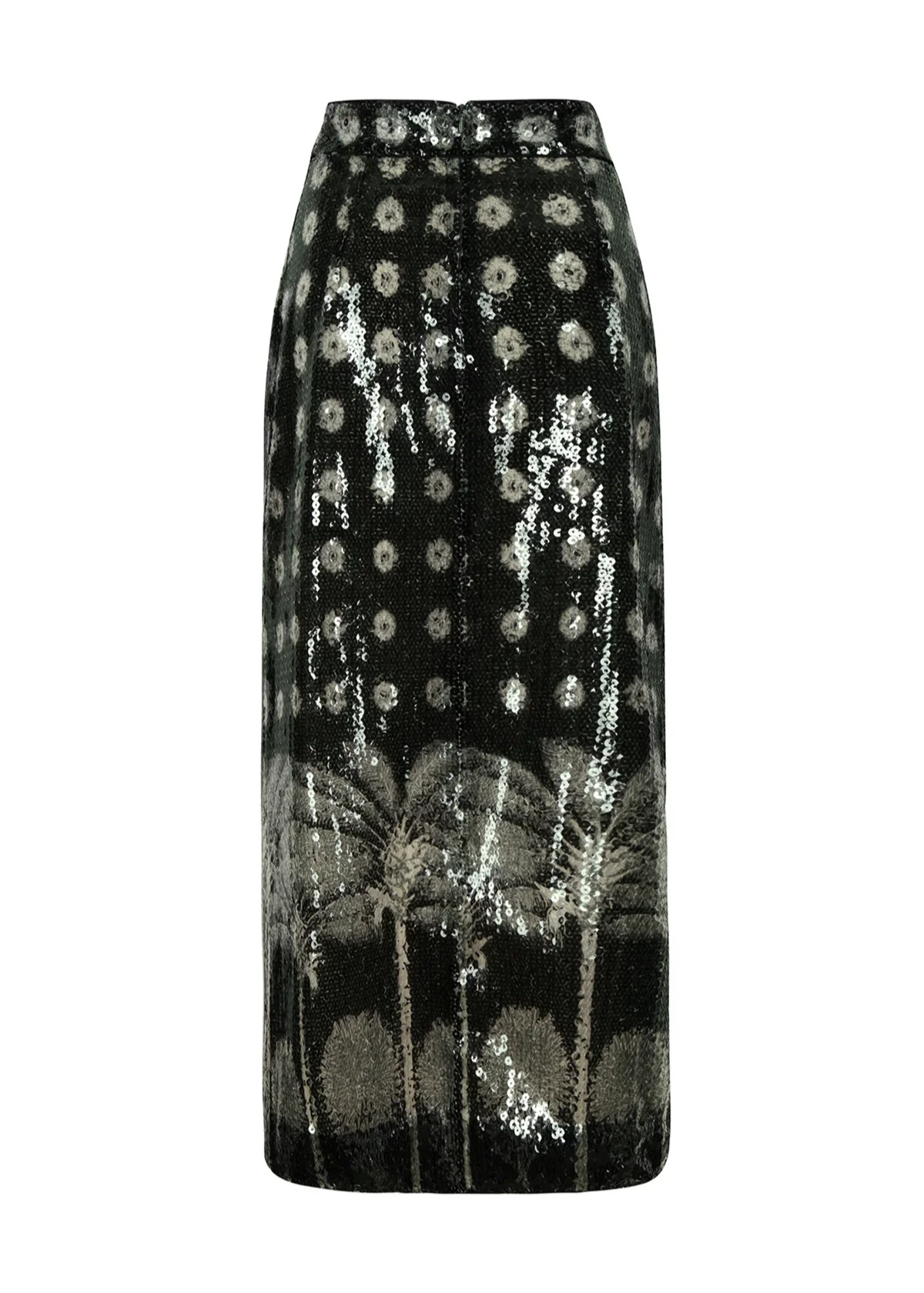 Juan de Dios-El Carmen Sequins Midi Skirt / Green-Justbrazil