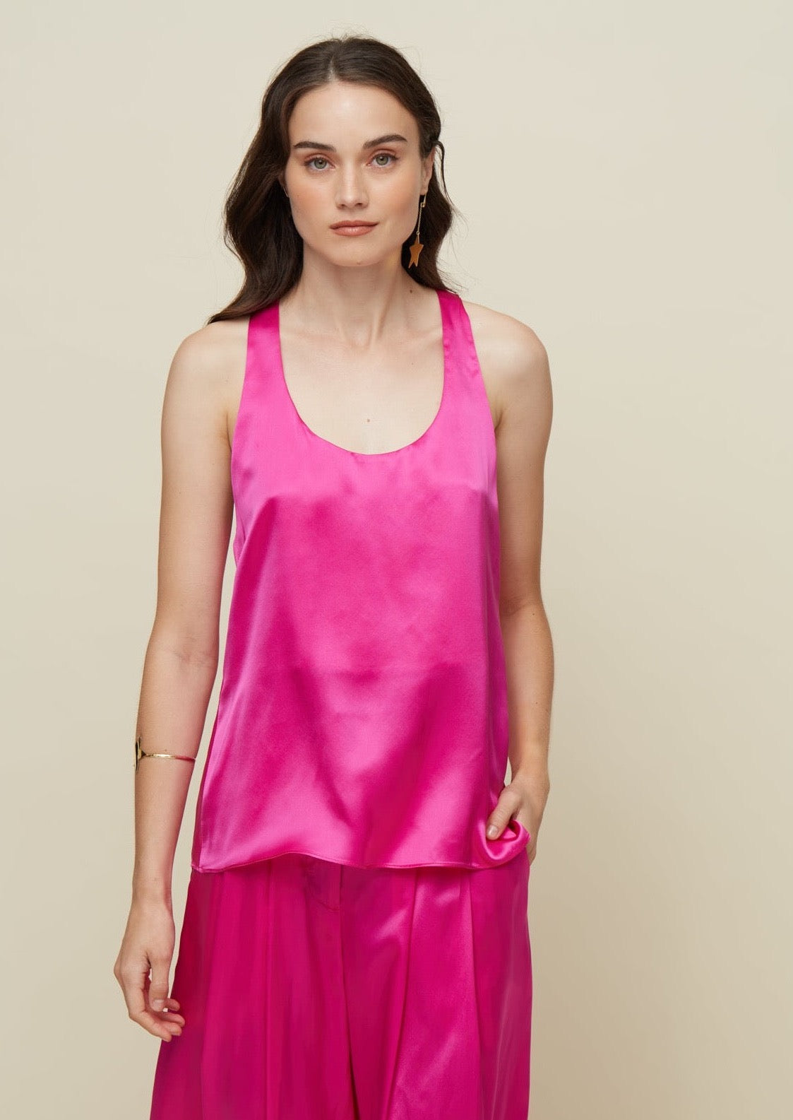 Galeria-Ipanema Fucsia Silk Top-Justbrazil