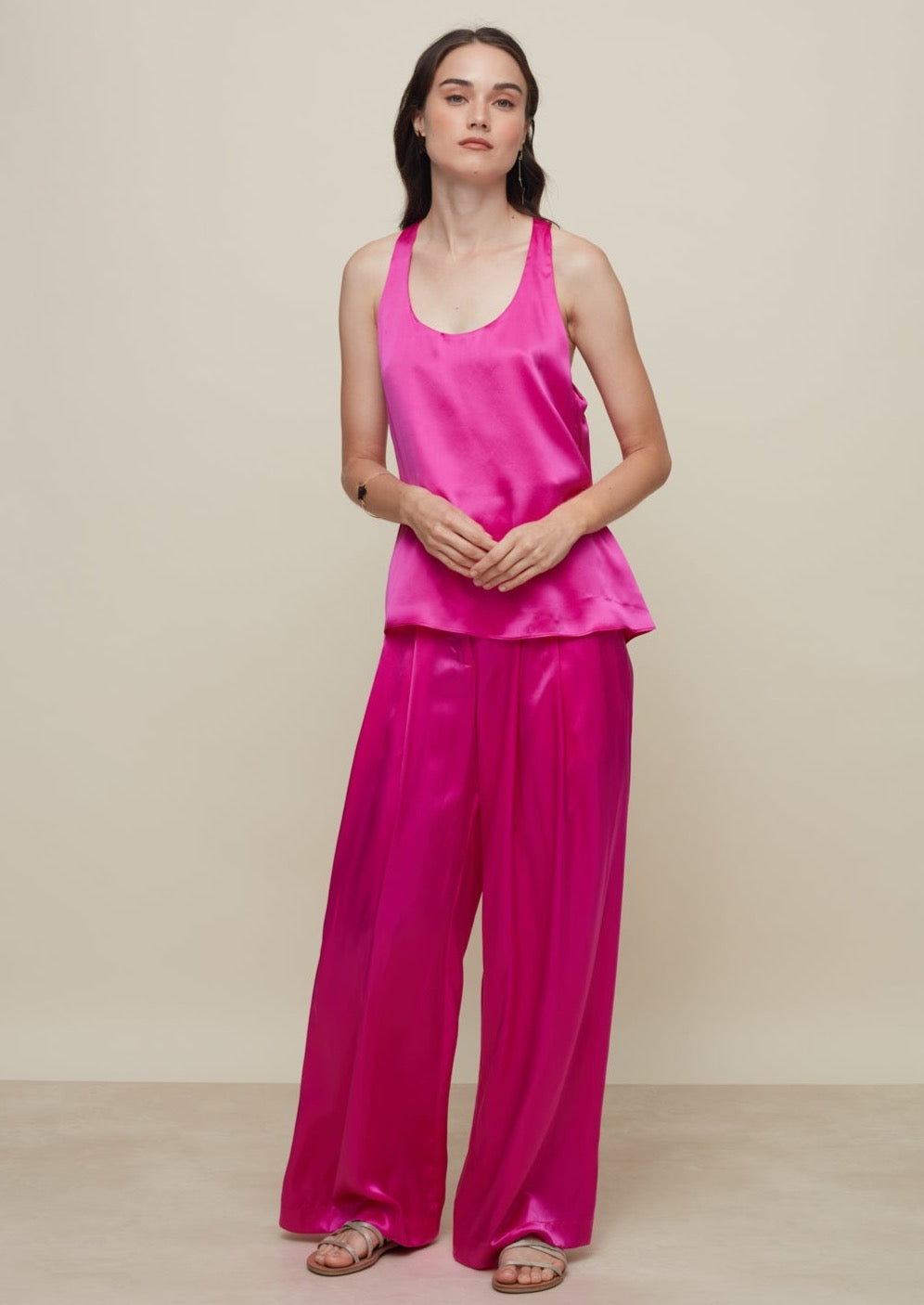 Galeria-Ipanema Fucsia Silk Top-Justbrazil