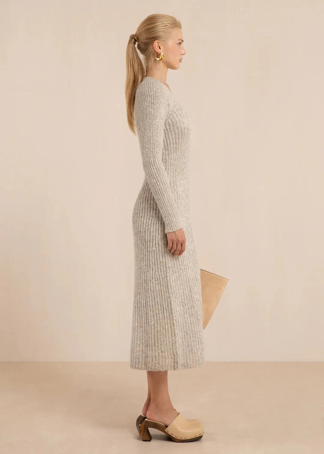 Bessiana Knit Dress Fog