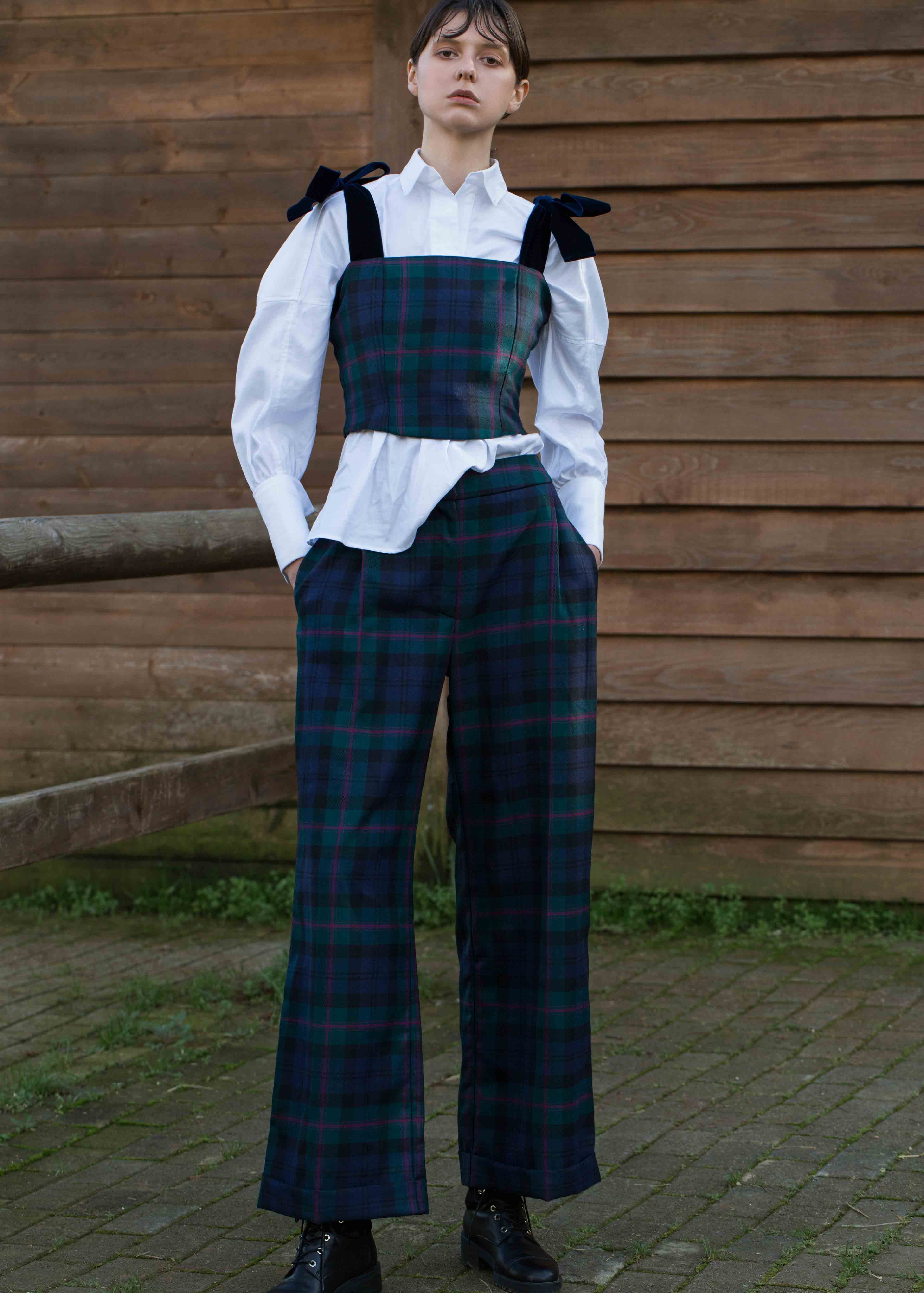 Laviate Blue tartan Trousers