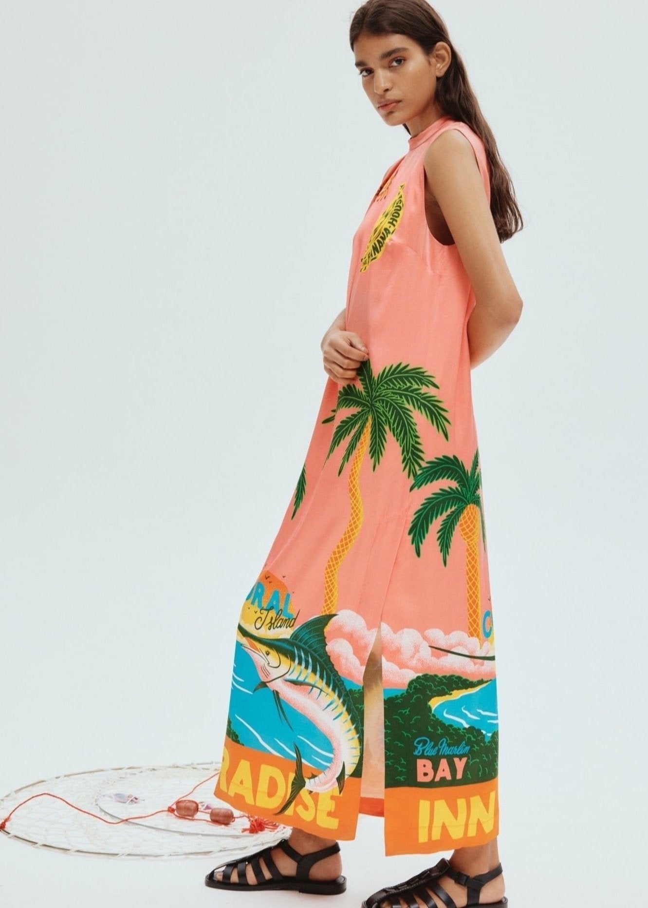 Alemais-Paradiso Silk Midi Dress-Justbrazil