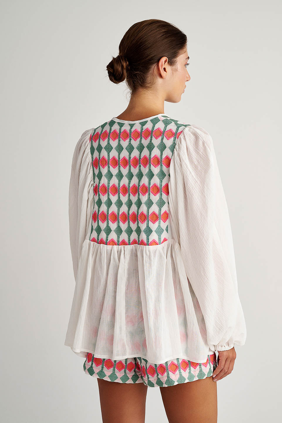 Pearl&Caviar-Aracati Embroidered Blouse-Justbrazil