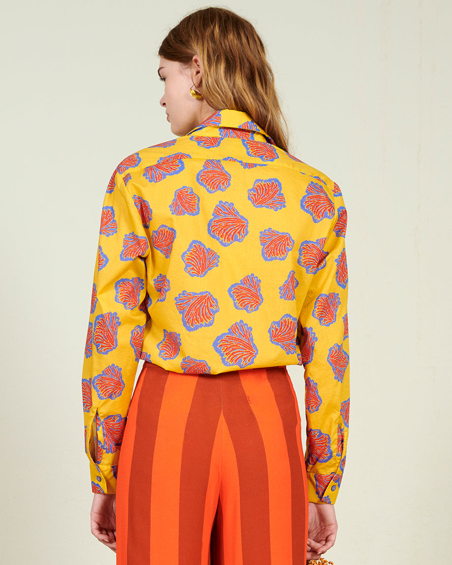 Serafina Shirt Corals Yellow