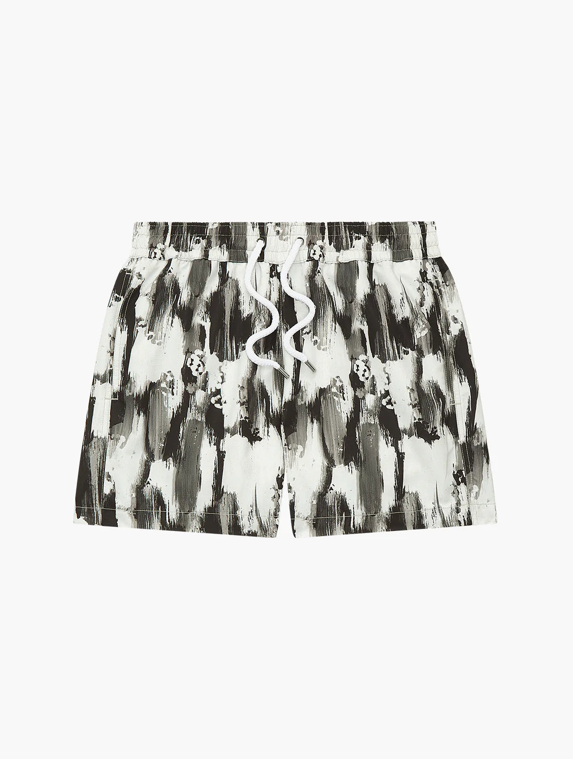 Sport Seascape Print Swimshorts Black and White