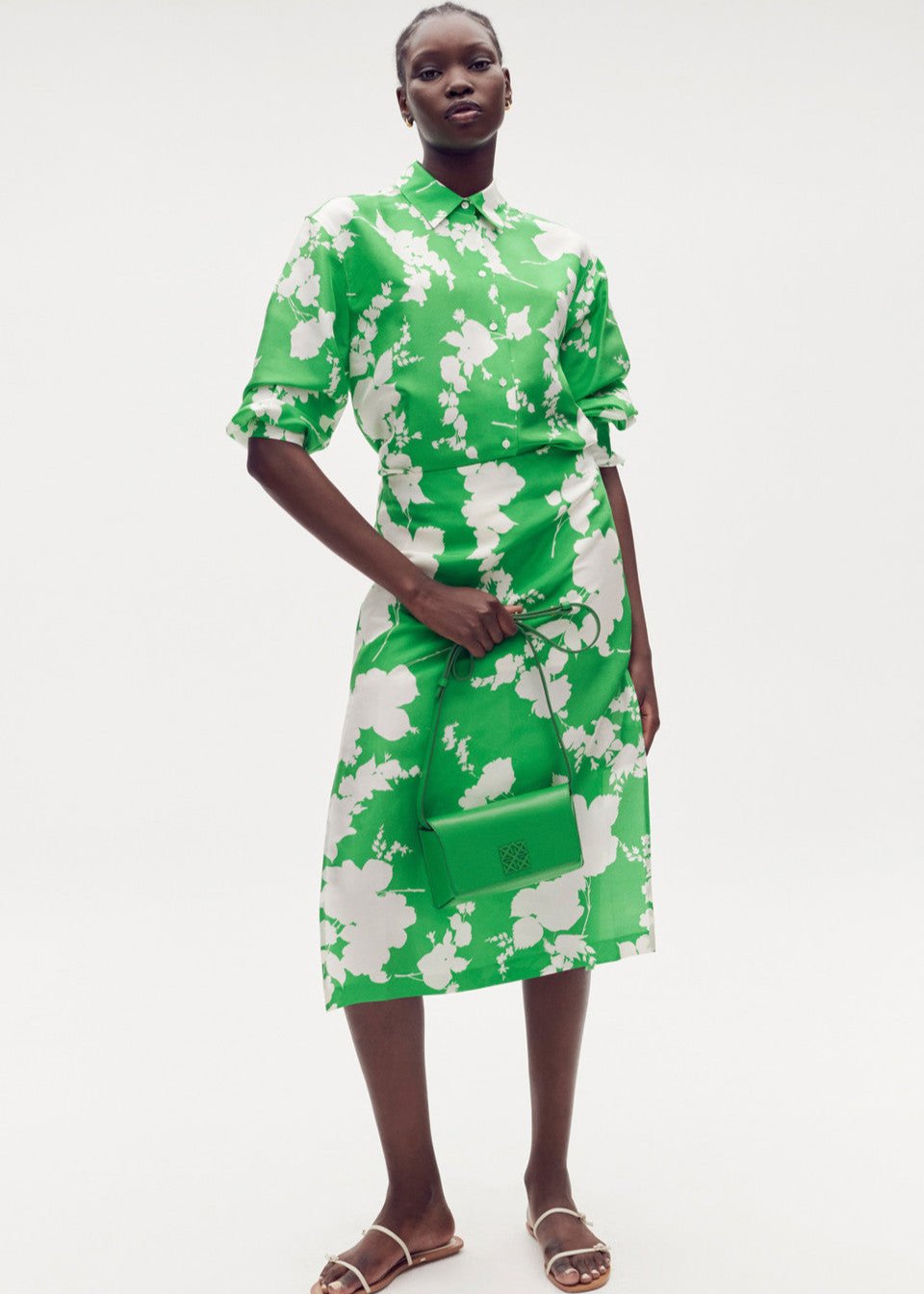 Oroton-Silhouette Print A-Line Skirt-Justbrazil