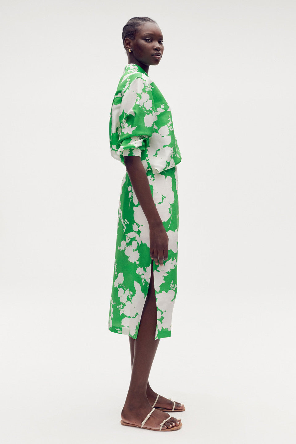 Oroton-Silhouette Print A-Line Skirt-Justbrazil