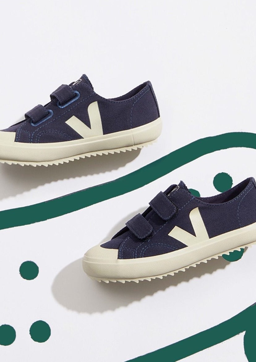 Veja Kids-Small Ollie Canvas Marine Pierre-Justbrazil