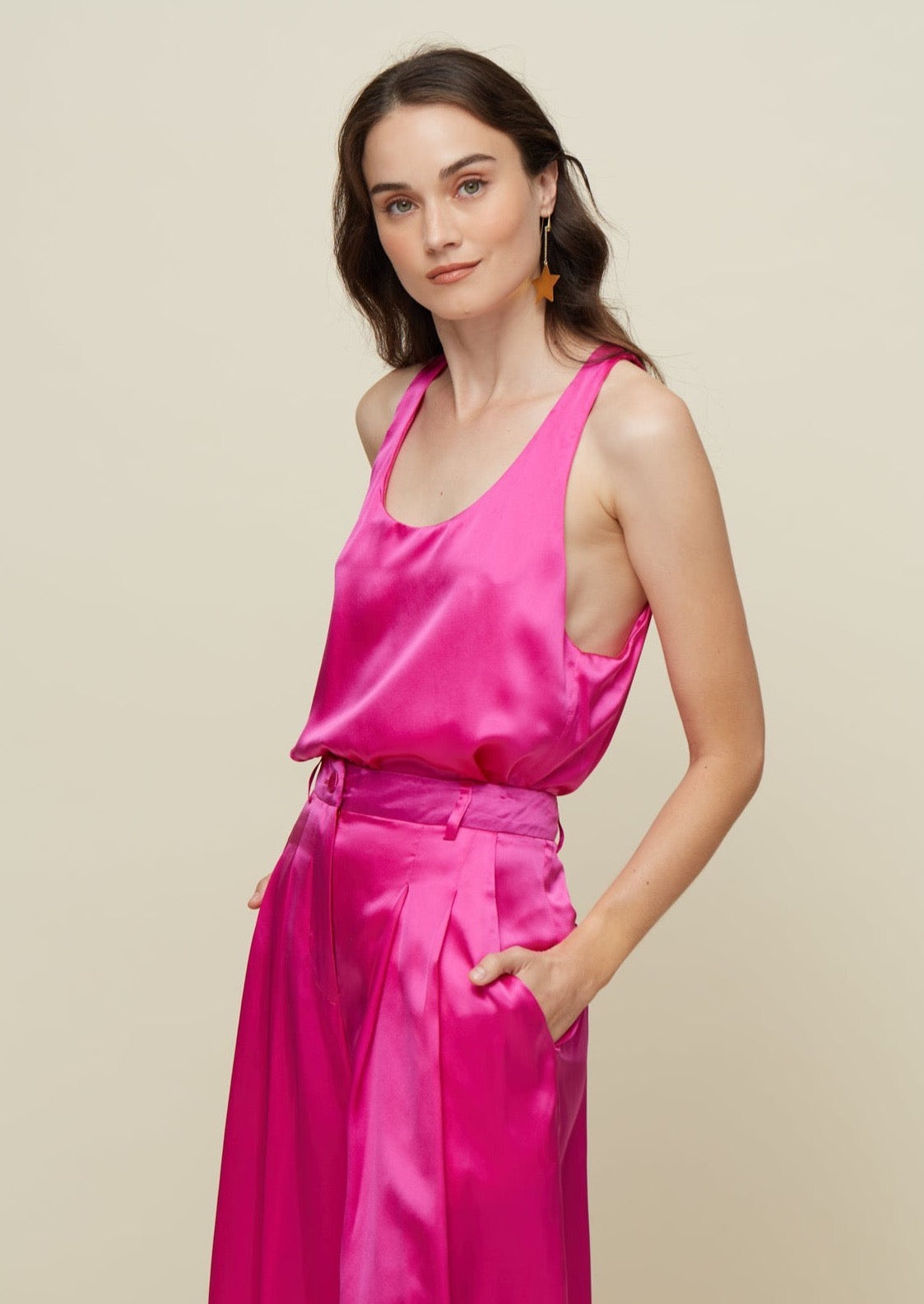 Galeria-Alexa Fucsia Silk Pants-Justbrazil