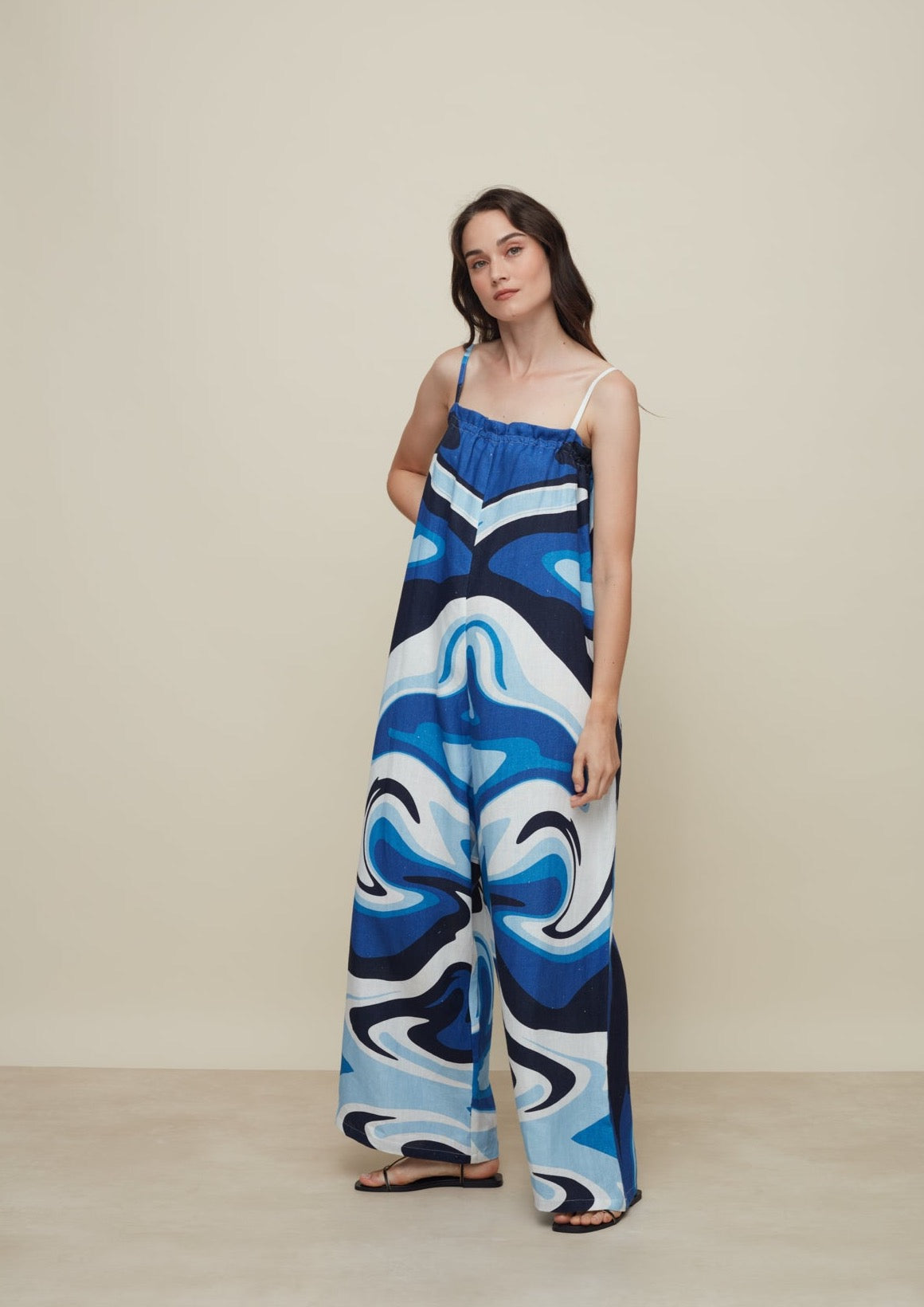 GALERIA-PARATY LIQUID BLUE JUMPSUIT-JUST BRAZIL