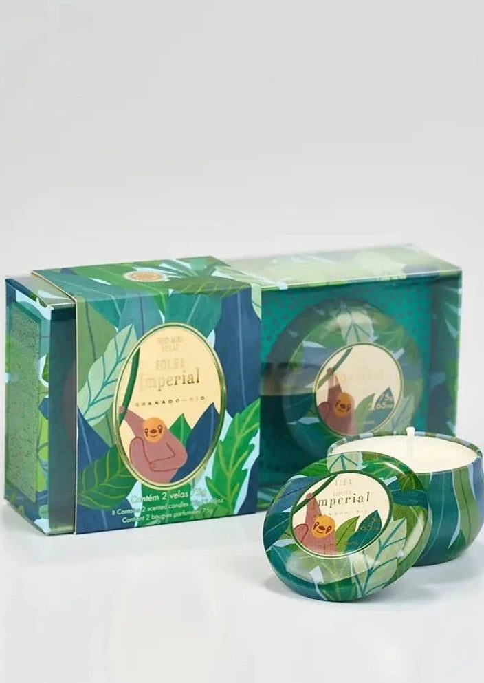 Granado-Folha Imperial Mini Duo Candles-Justbrazil