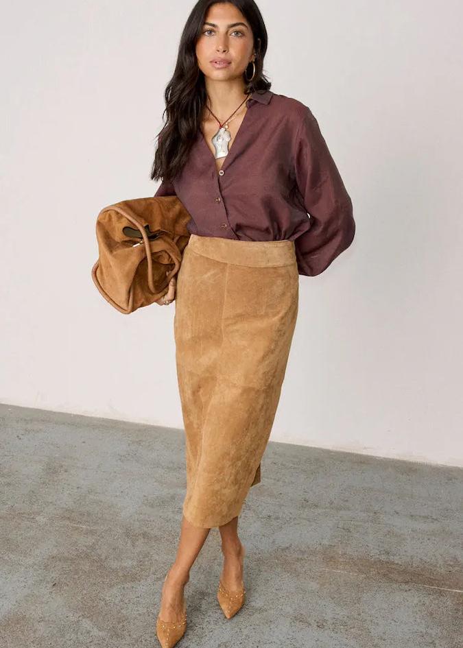 Suede Jaspre Skirt