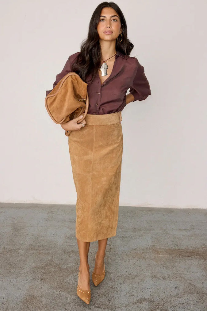 Suede Jaspre Skirt