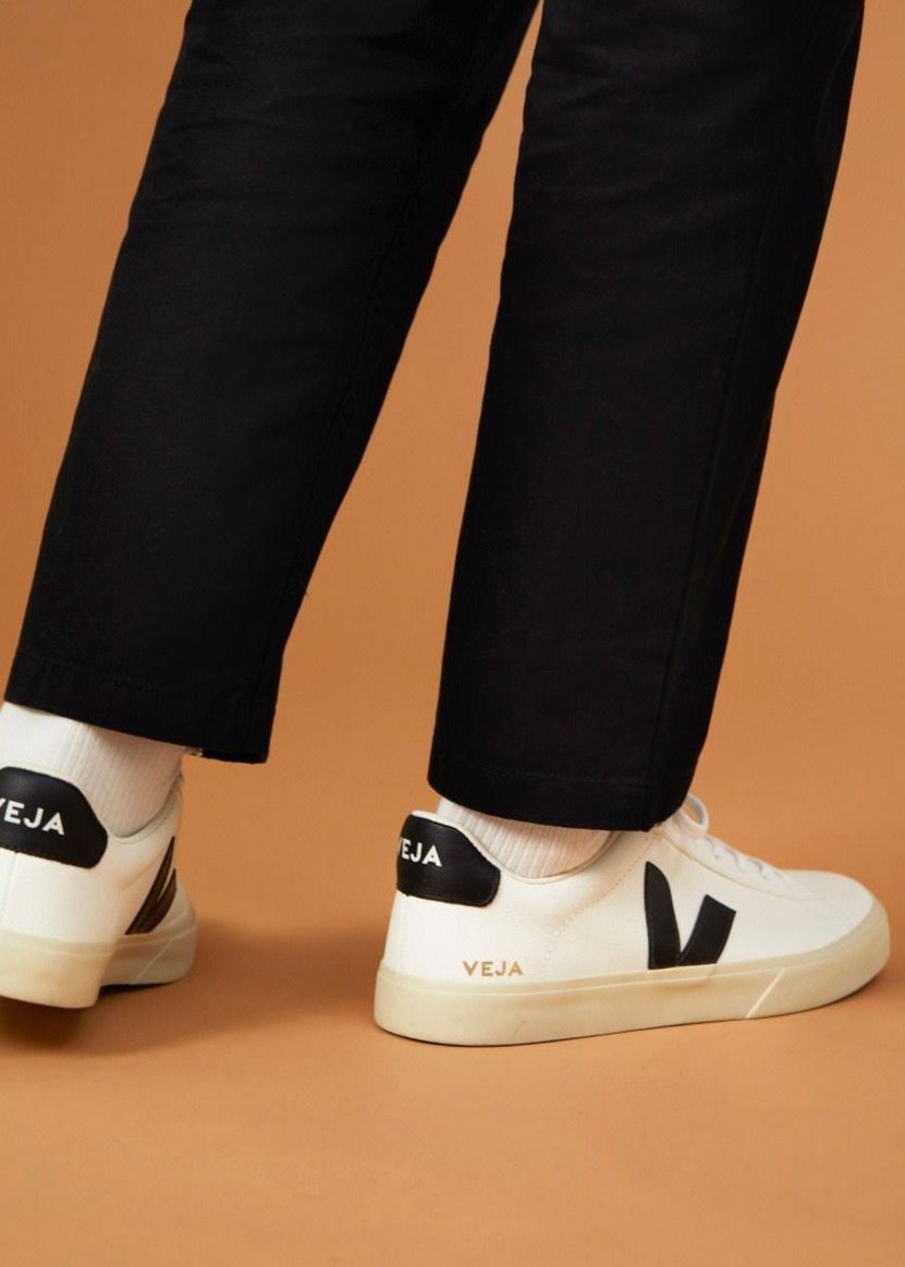 Veja-Campo Chromefree Leather White Black-Justbrazil