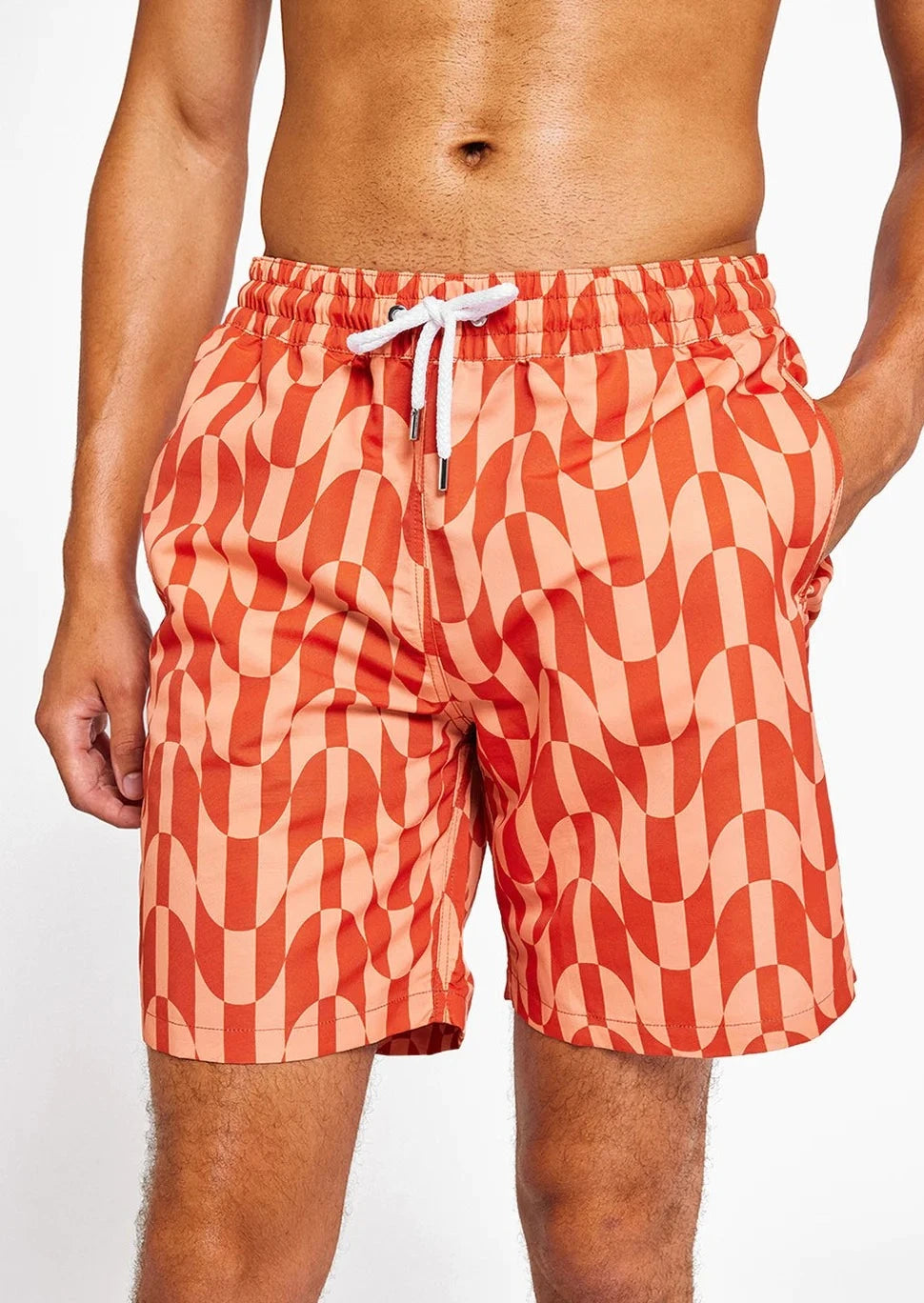 Frescobol-Board Swim Shorts Copacabana Chechered-Justbrazil