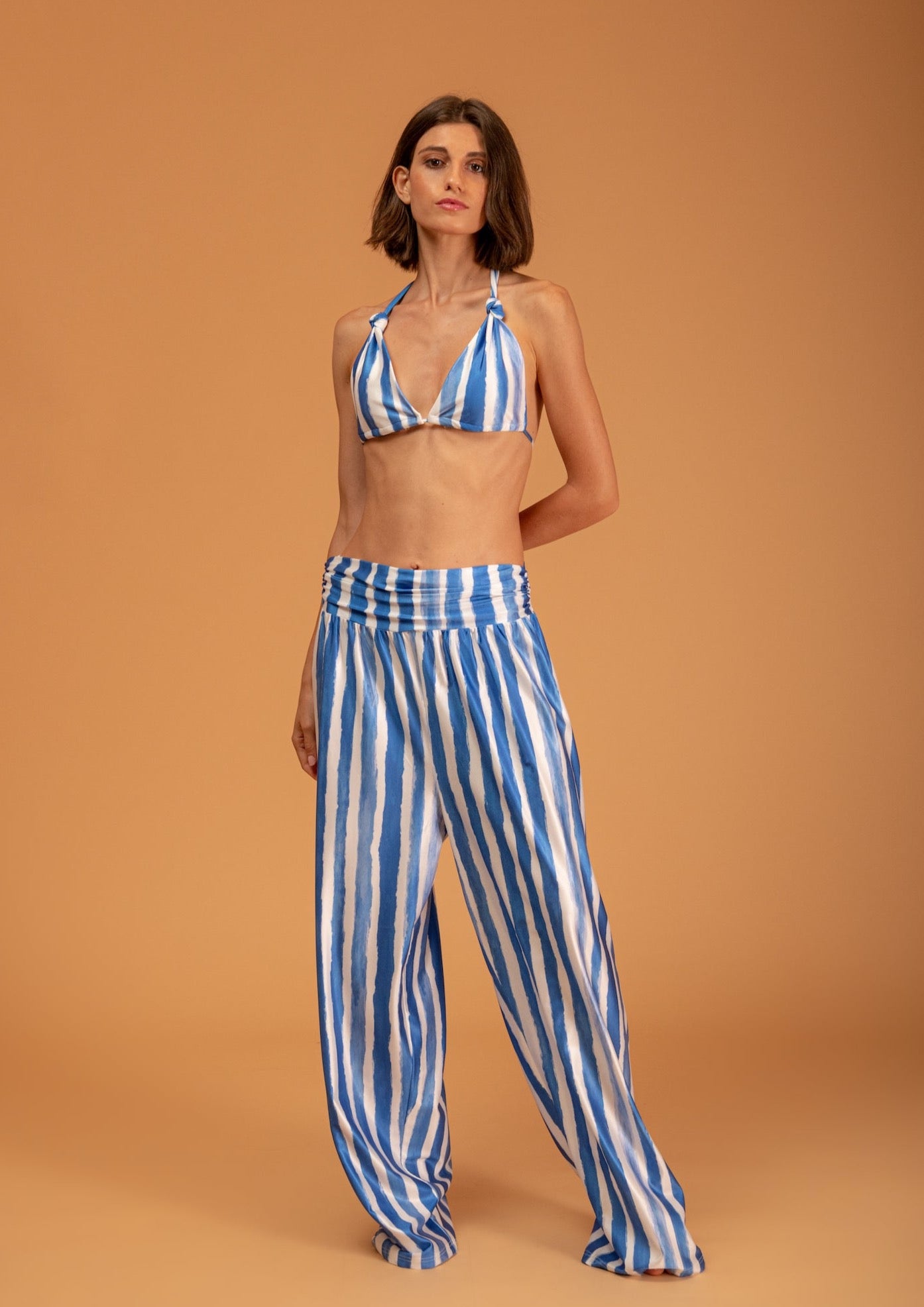 Galeria-Cari Blue Stripes Trousers-Justbrazil