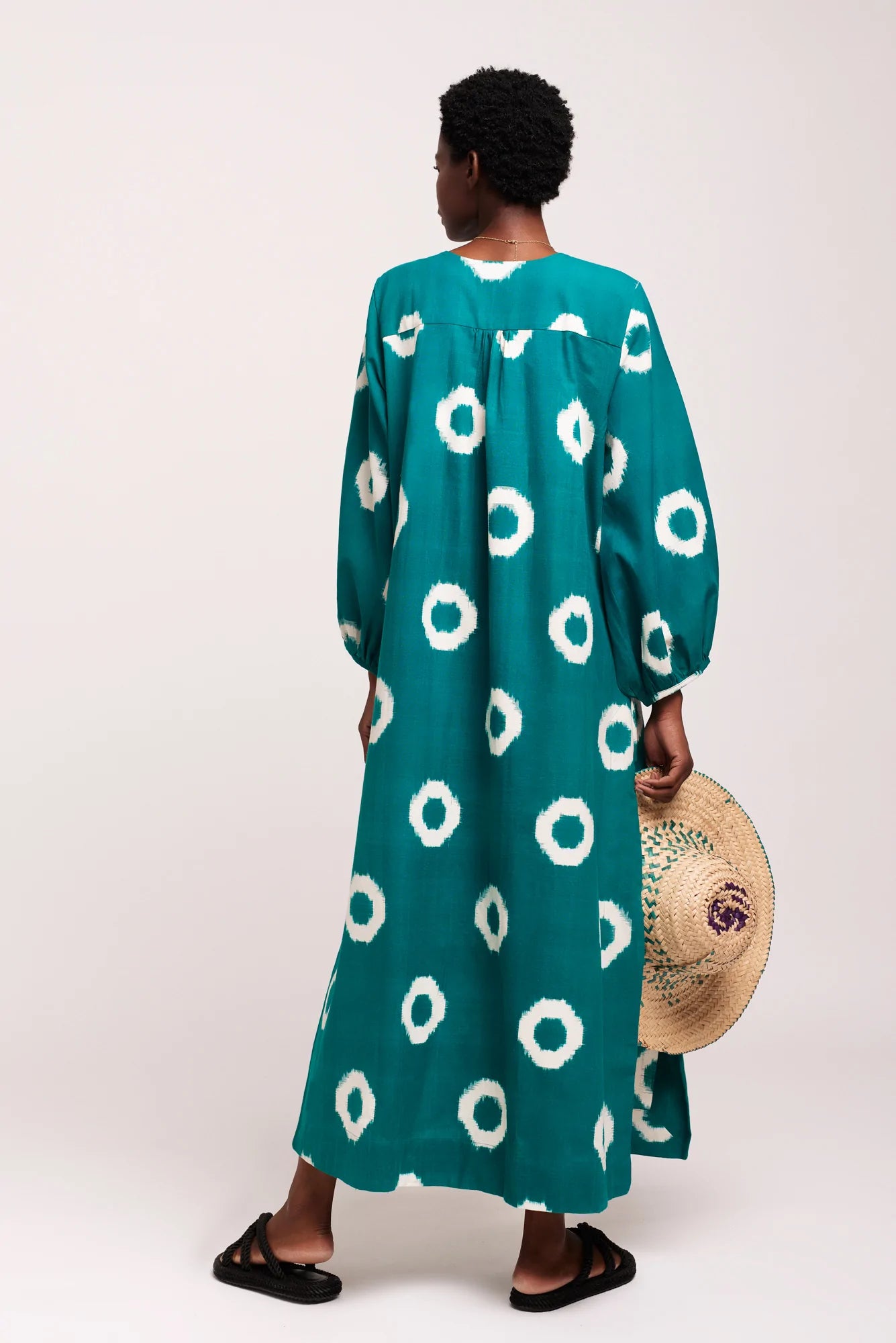 Kleed-Fennec Green Kaftan-Justbrazil