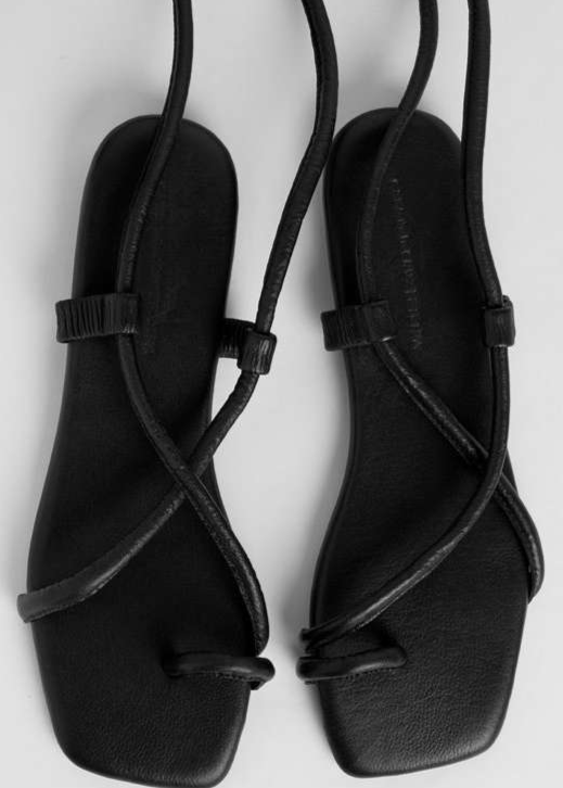 Cala de la Cruz-Grecia Black Sandals-Justbrazil