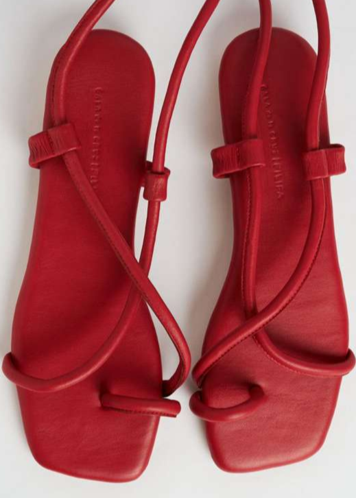 Cala de la Cruz-Grecia Red Sandals-Justbrazil