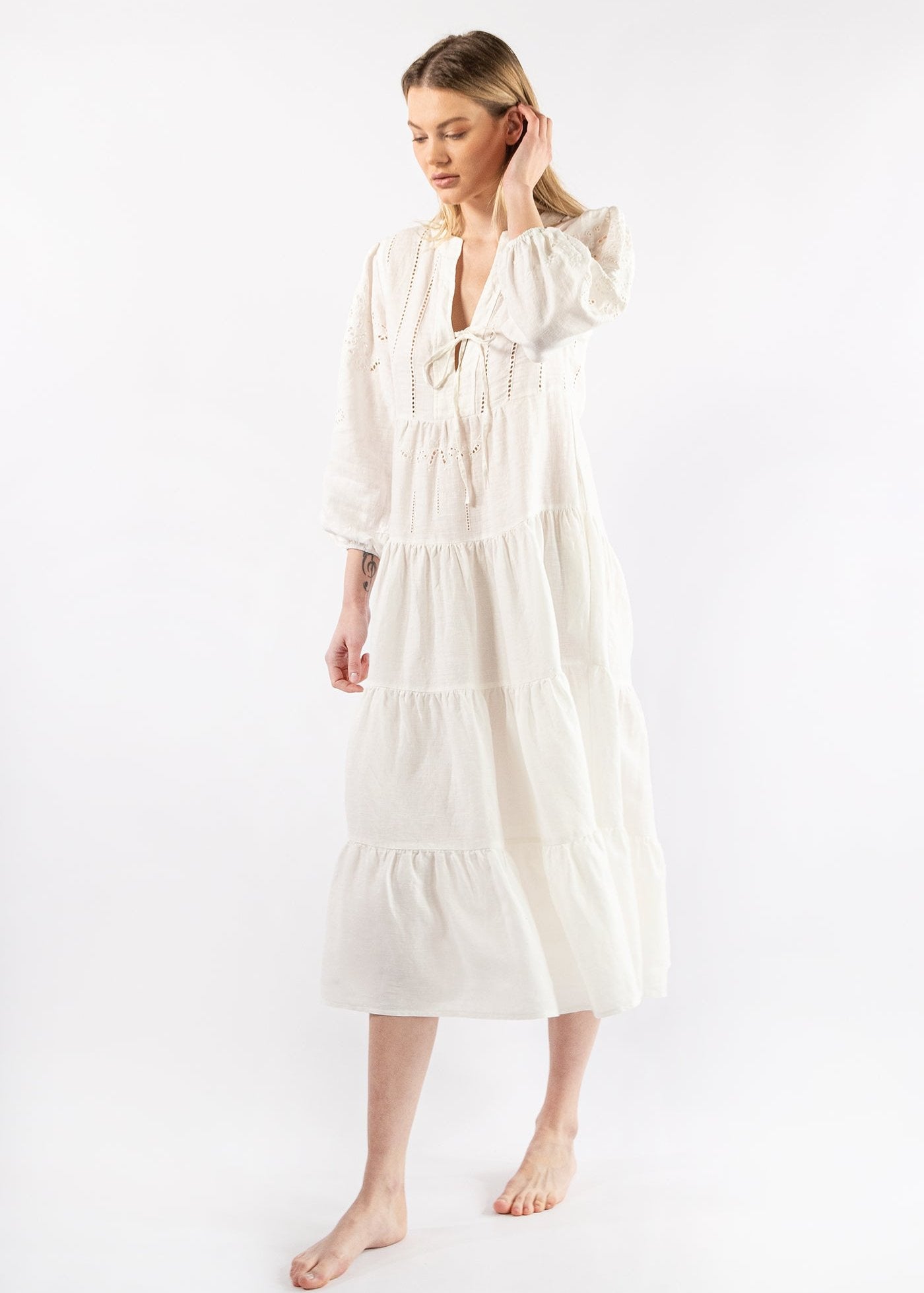 Donia White Dress