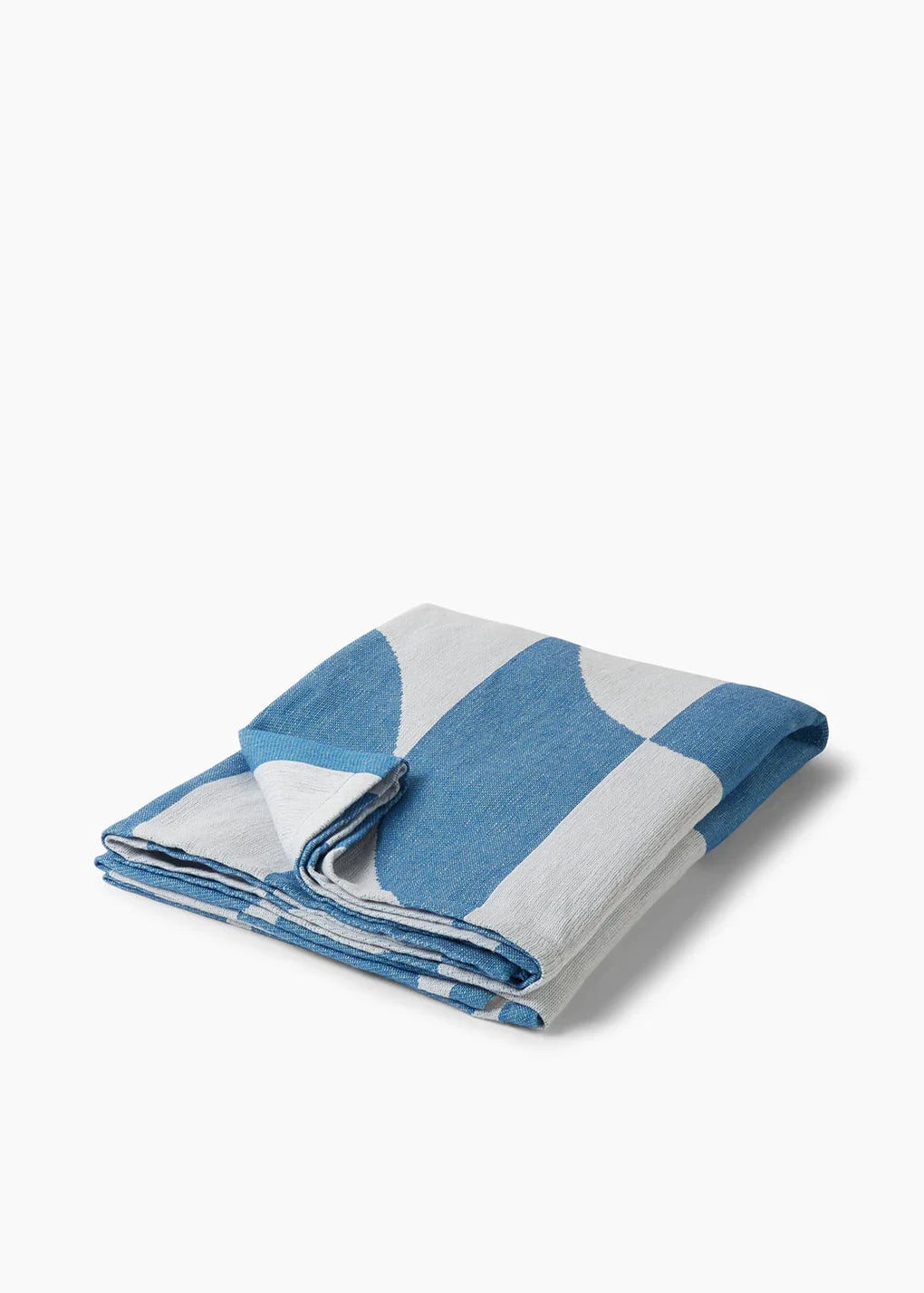 Frescobol-Lake Blue Towel Copacabana Chechered-Justbrazil