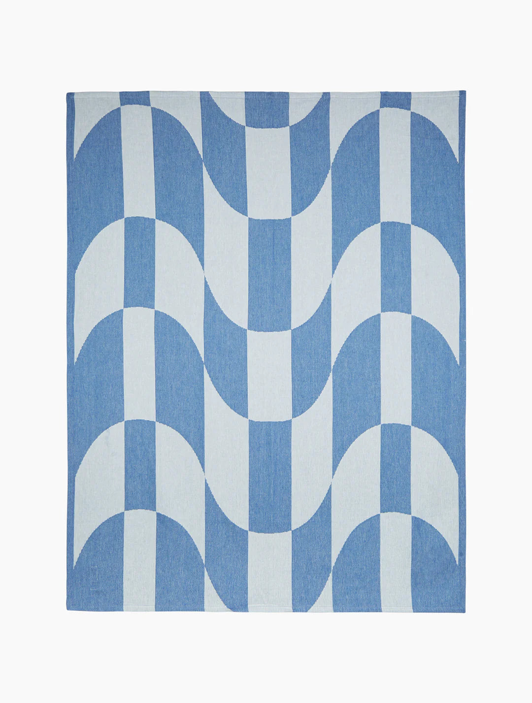 Frescobol-Lake Blue Towel Copacabana Chechered-Justbrazil