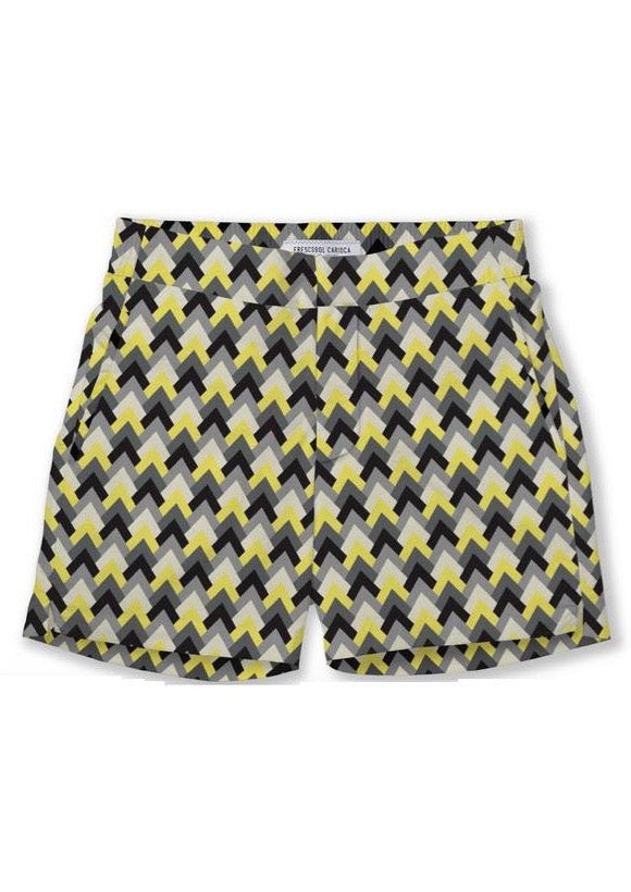 Parquet Black & Citron Classic Swimtrunk