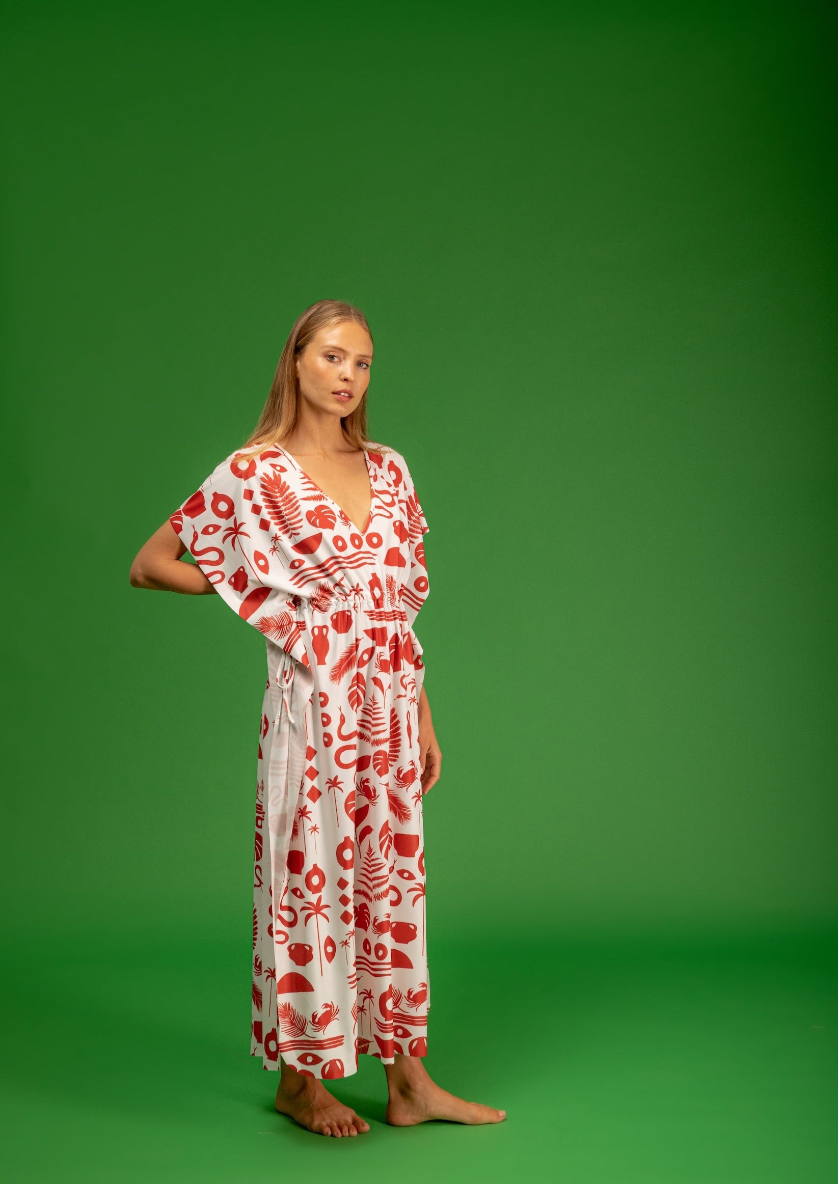 Galeria-Terspi Mystic Red Kaftan-Justbrazil