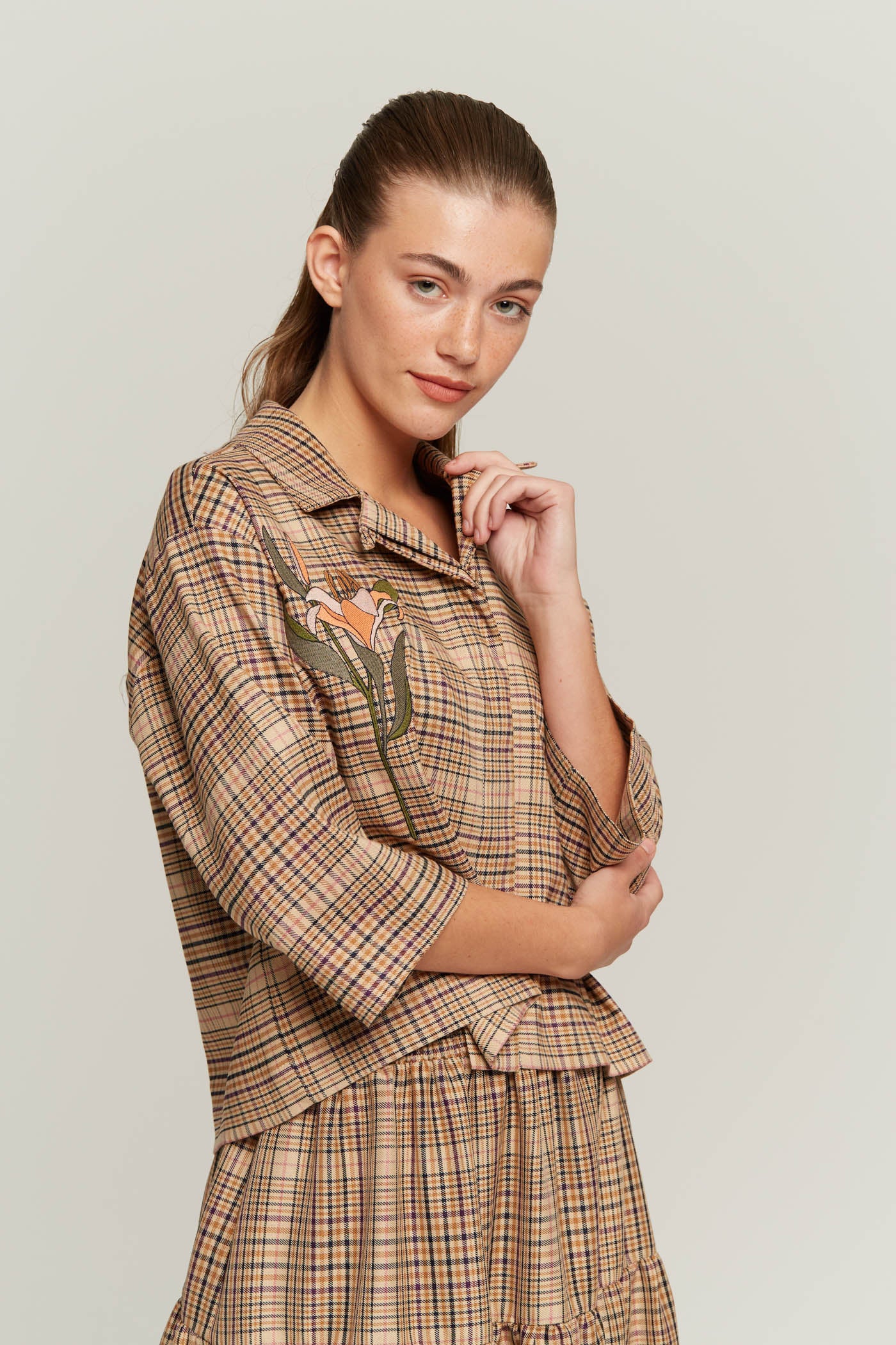 JUSTBRAZIL-SHIRT-ESTACIO LILY BEIGE SHIRT-JUST BRAZIL