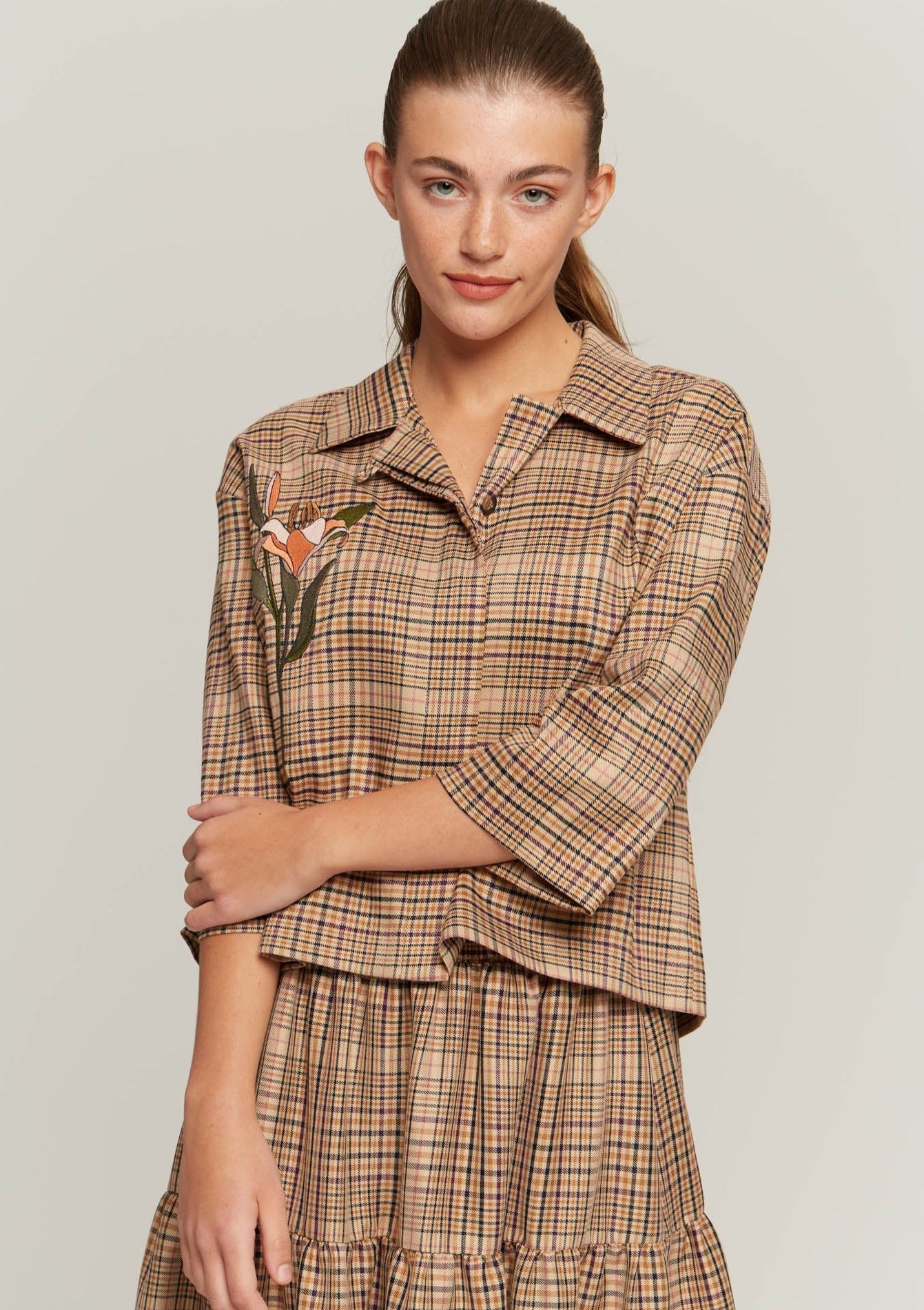 JUSTBRAZIL-SHIRT-ESTACIO LILY BEIGE SHIRT-JUST BRAZIL