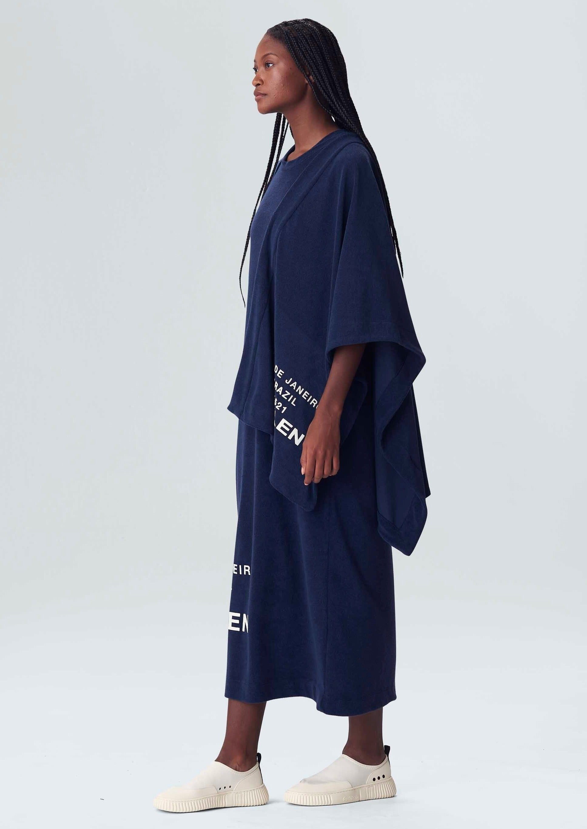 Osklen-Poncho Atoalhado Open Front Eco-JustBrazil