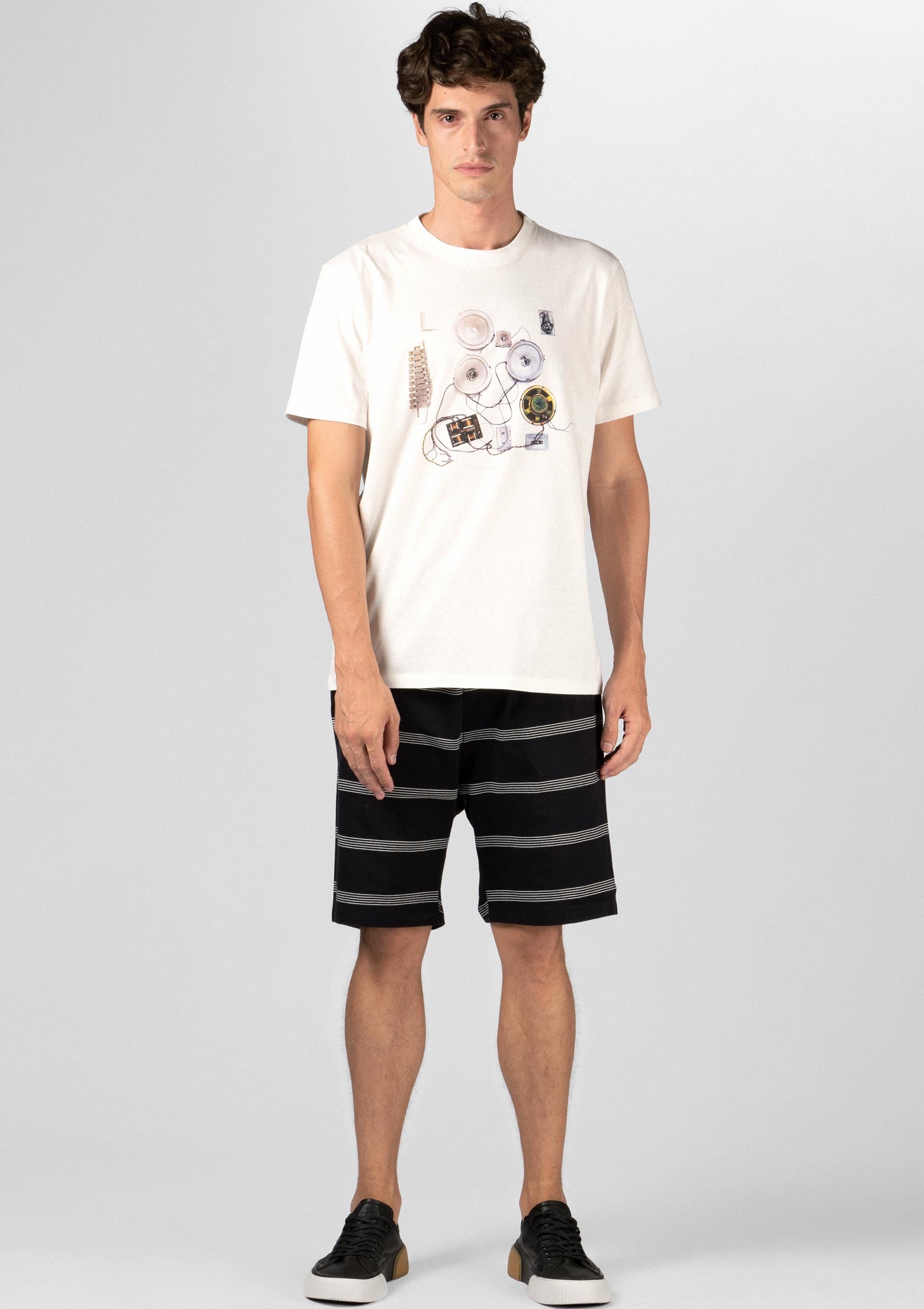 OSKLEN SS22-MENS MUSIC SHEET INVERSE SHORTS-JUSTBRAZIL