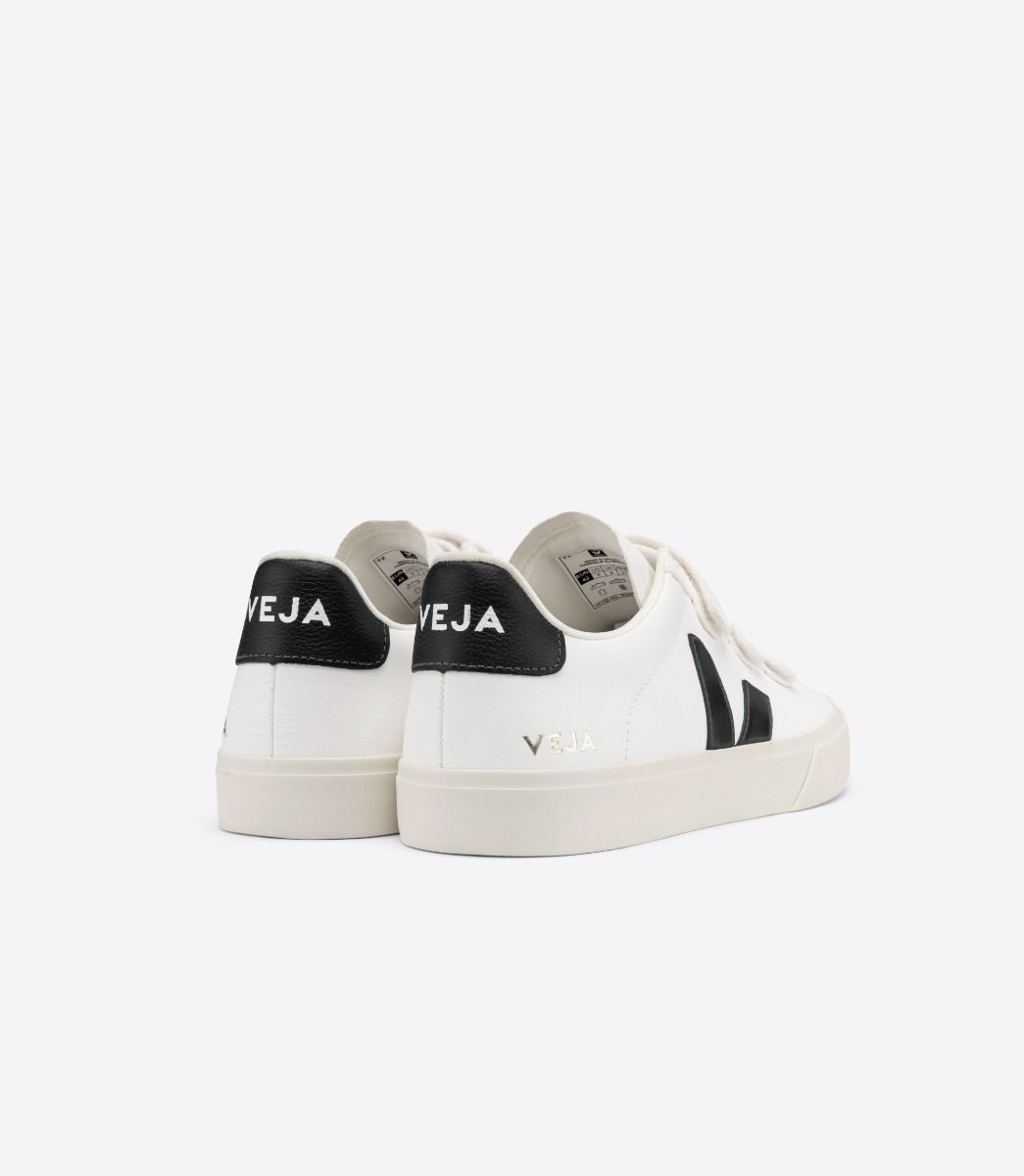 VEJA-RECIFE CHROMEFREE WHITE BLACK-JUST BRAZIL